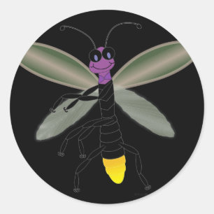 Sticker Rond Firefly dansante