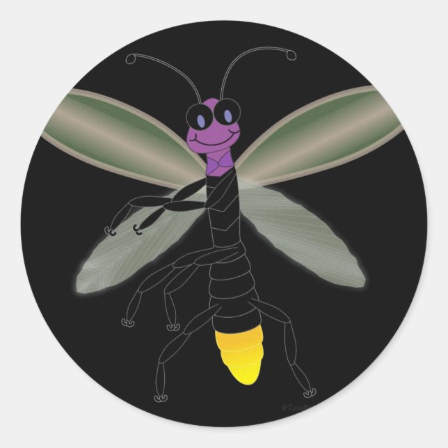 Sticker Rond Firefly dansante (Devant)