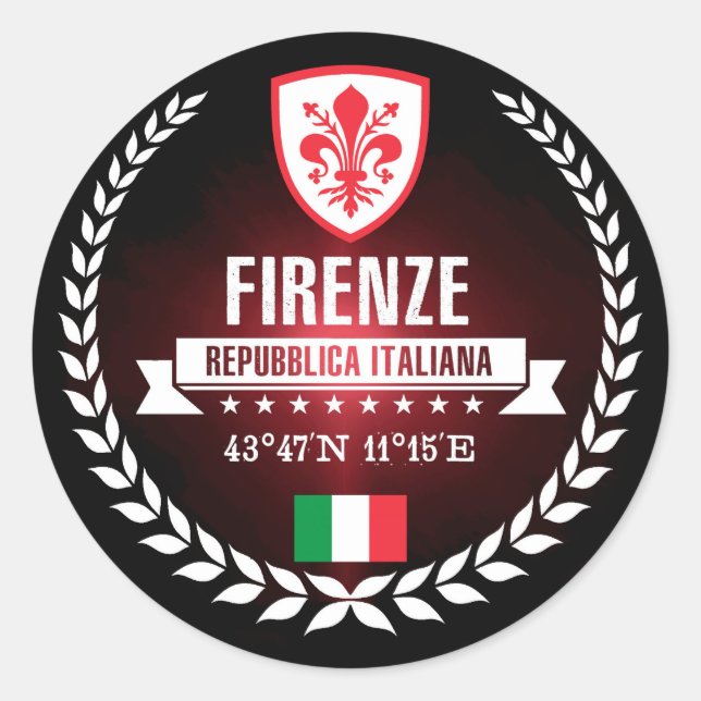 Sticker Rond Firenze (Devant)