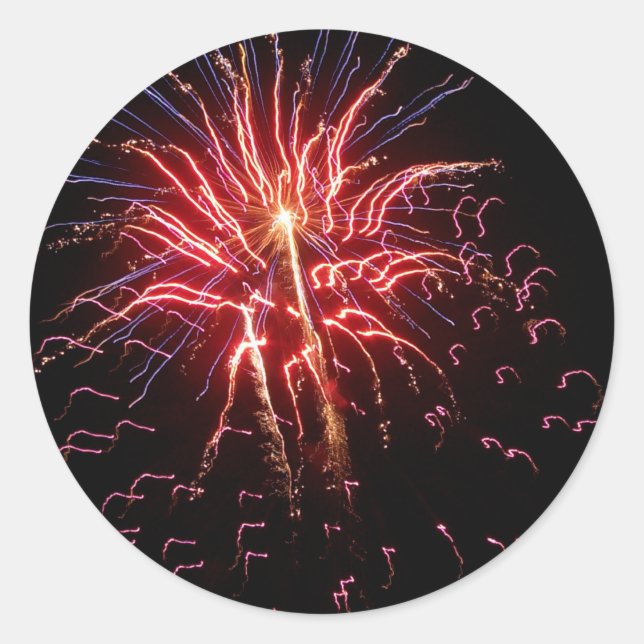 Sticker Rond Fireworks 2 (Devant)