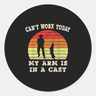 Sticker Rond Fisherman Cant Work