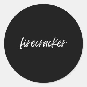Sticker Rond Fisty Firecracker Se Déclenche Sur Le 4 juillet