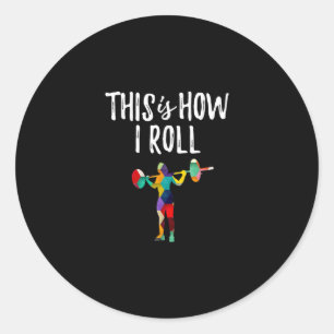 Sticker Rond Fitness C'est comment je roule Gym Bodybuilding Gi
