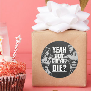 Sticker Rond Fitness Gym entraînement Bodybuilding Motivation