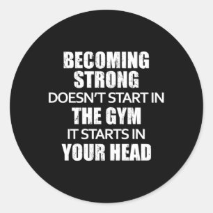 Sticker Rond Fitness Gym Exercise Sport