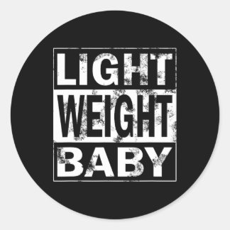 Sticker Rond Fitness Saying Kraftsport - Poids léger Ba