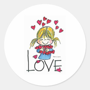Sticker Rond FL-004 Big Love