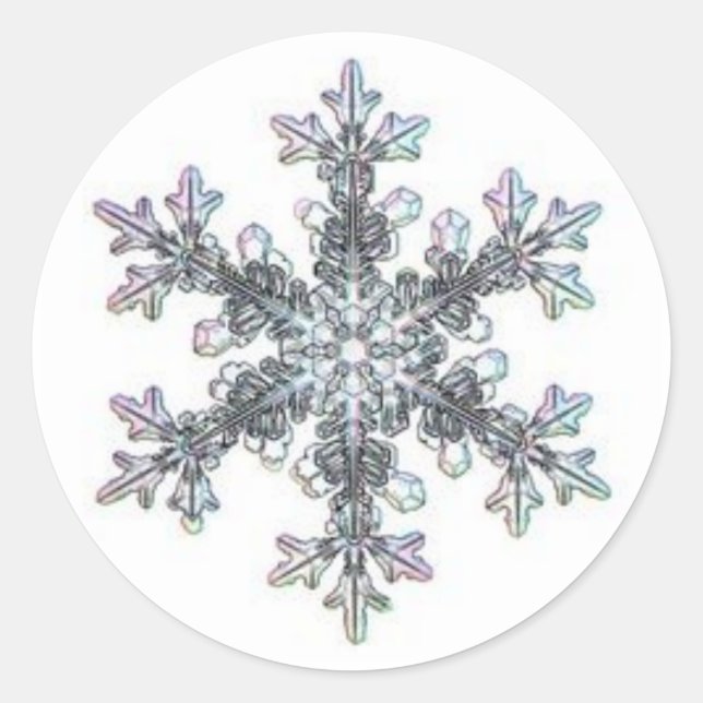 Sticker Rond Flacon de neige (Devant)