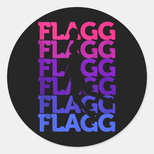 Sticker Rond Flagg Basketball Inspire Fan Sports Débardeur_2 (Devant)