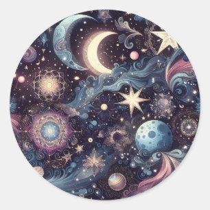 Sticker Rond Flambée torride
