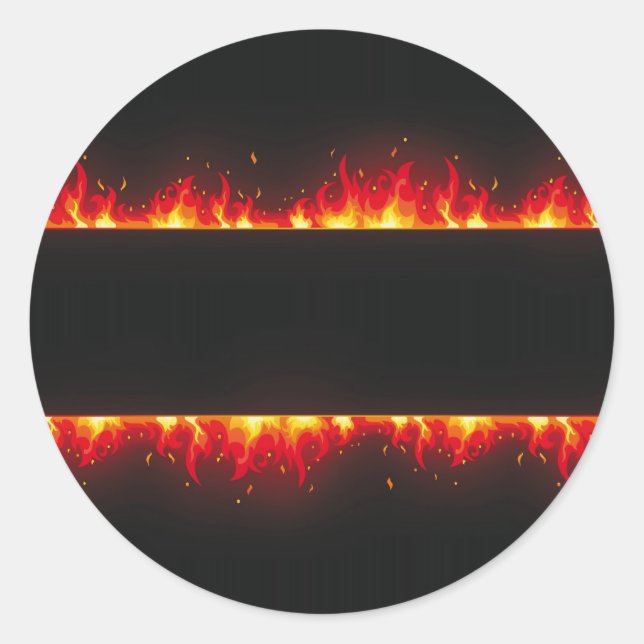 Sticker Rond flamme n°2 (Devant)