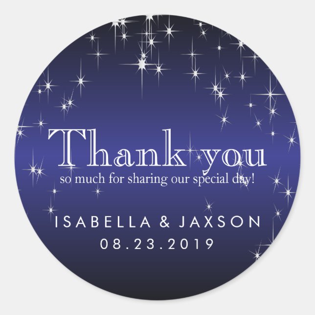 Sticker Rond Flammes en bleu foncé métallique (Devant)