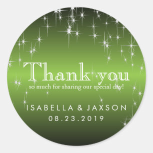 Sticker Rond Flammes en métal vert citron