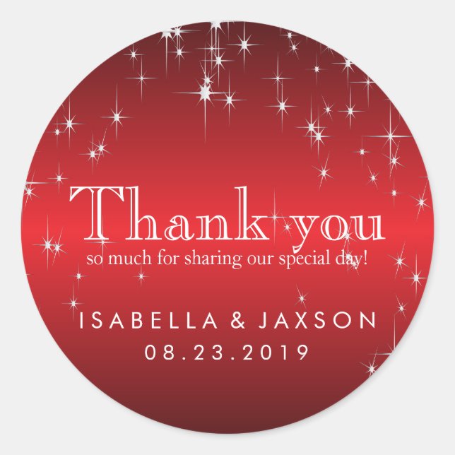 Sticker Rond Flammes en rouge métallique (Devant)