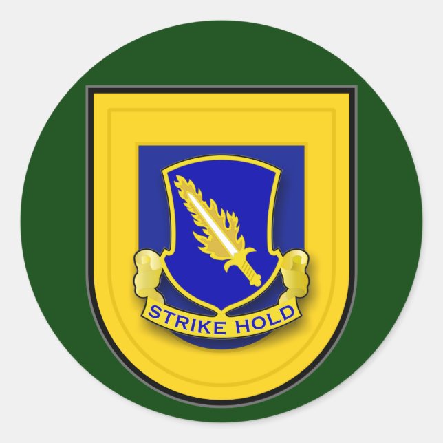 Sticker Rond Flash du 504e régiment d'infanterie (aéroporté) (Devant)