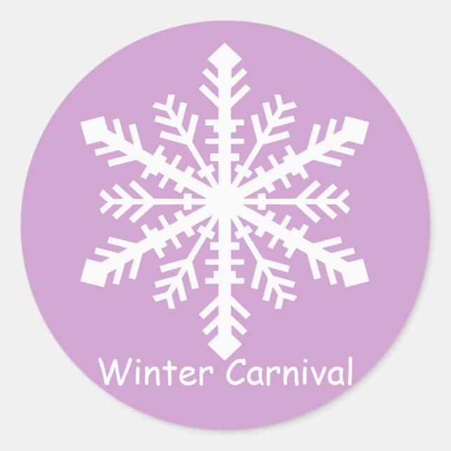 Sticker Rond Fléau de neige du Minnesnowta (Devant)