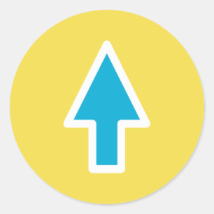 Sticker Rond Flèche