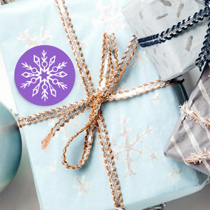 Sticker Rond Flèche blanche Améthyste violet