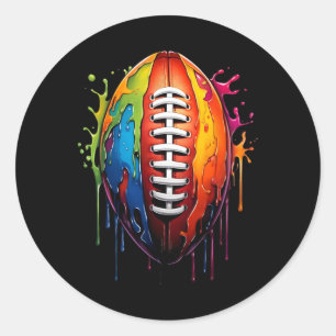 Sticker Rond Flèche de football Graphic Sports Ball Player Vent