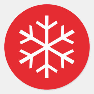 Sticker Rond Flèche-neige pop art