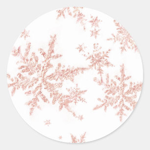 Sticker Rond Flèches blanches en or rose