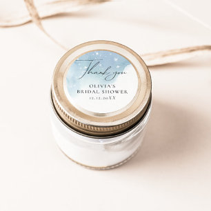 Sticker Rond Flèches d'hiver bleu