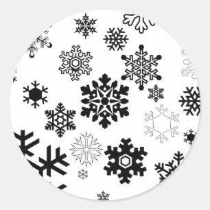 Sticker Rond Flèches noires et blanches