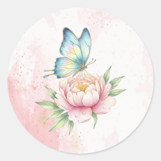 Sticker Rond Fleur (Devant)