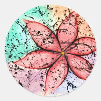 Sticker Rond fleur