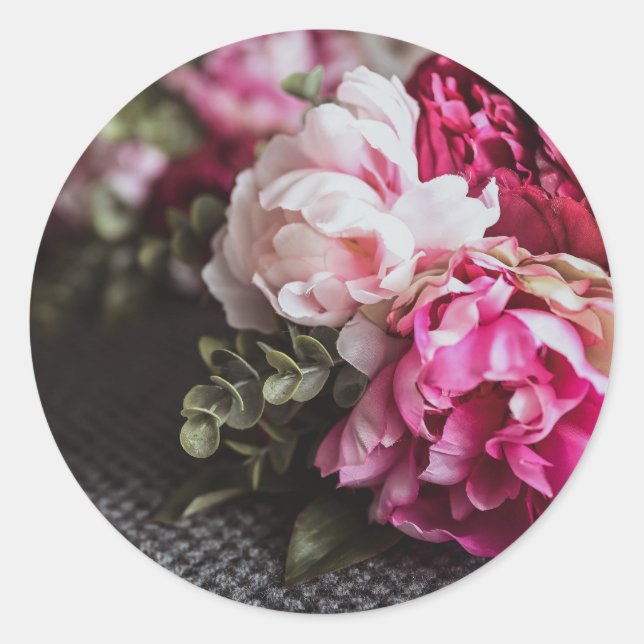 Sticker Rond Fleur (Devant)