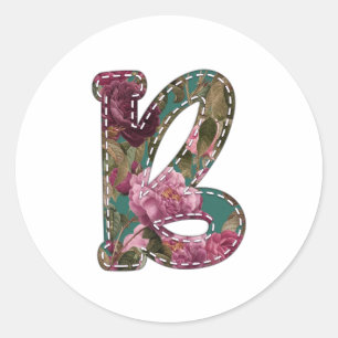 Sticker Rond Fleur B