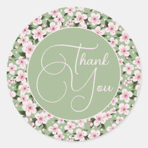 Sticker Rond Fleur de cerises