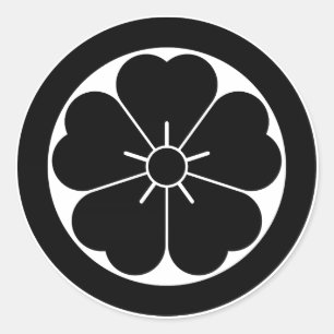 Sticker Rond Fleur de cerisier en cercle