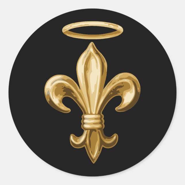 Sticker Rond Fleur de Halo (Devant)