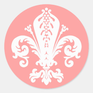 Sticker Rond Fleur de lis