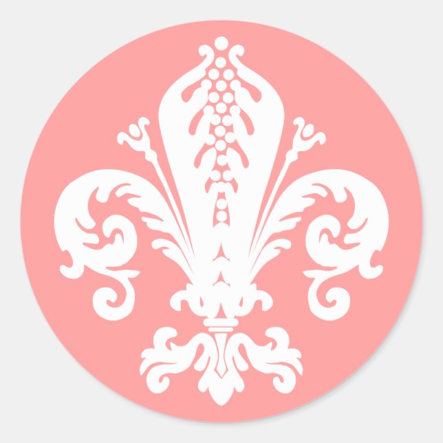 Sticker Rond Fleur de lis (Devant)