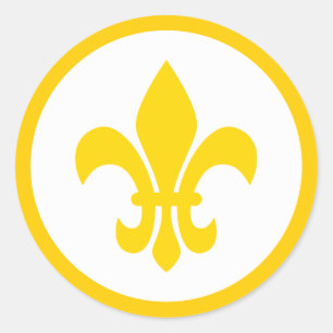 Sticker Rond Fleur de Lis