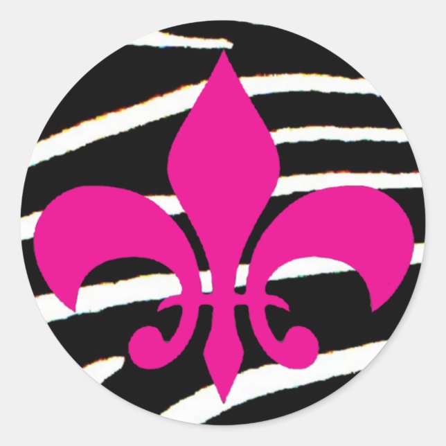Sticker Rond Fleur De Lis (Devant)