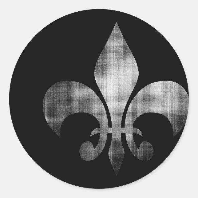 Sticker Rond Fleur de lis (Devant)