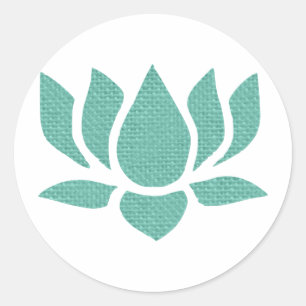 Sticker Rond fleur de lotus