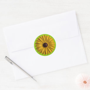 Sticker Rond Fleur de marguerite Retro Printemps Jardin d'été M