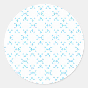 Sticker Rond Fleur de neige