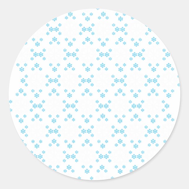 Sticker Rond Fleur de neige (Devant)