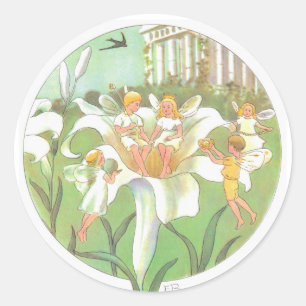 Sticker Rond Fleur de printemps