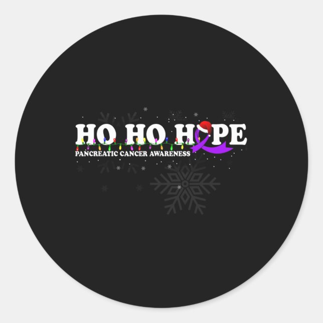 Sticker Rond Fleur de sensibilisation au CANCER PANCRÉATIQUE No (Devant)