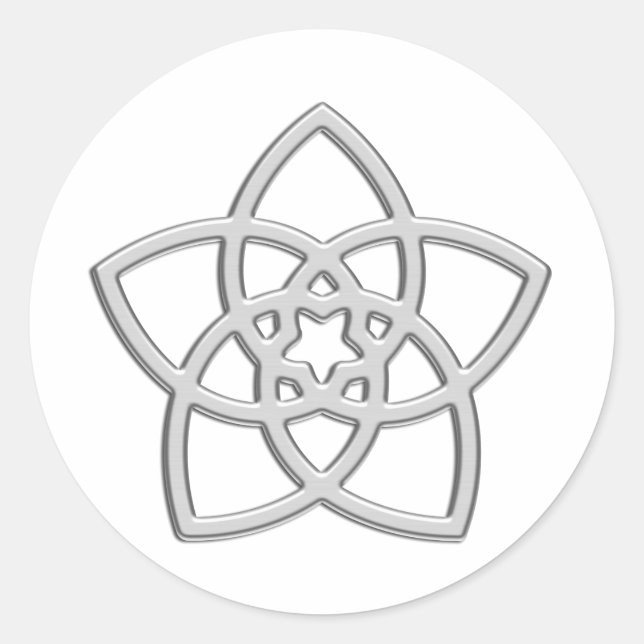 Sticker Rond Fleur de venus (Devant)
