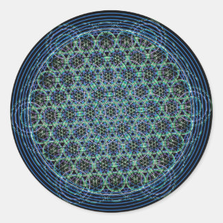 Sticker Rond Fleur de vie