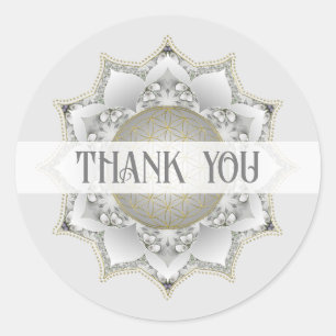 Sticker Rond Fleur De Vie - Blossoms Mandala 1