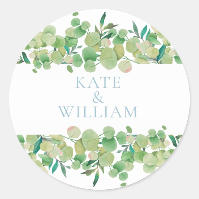 Sticker Rond Fleur d'Eucalyptus (Devant)