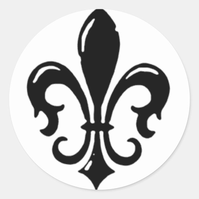 Sticker Rond Fleur Di Lis (Devant)